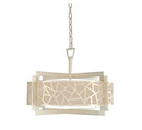 Kalco - 303553RS - Five Light Convertible Pendant - Semi Flush Mount - Miramar - Rose Silver