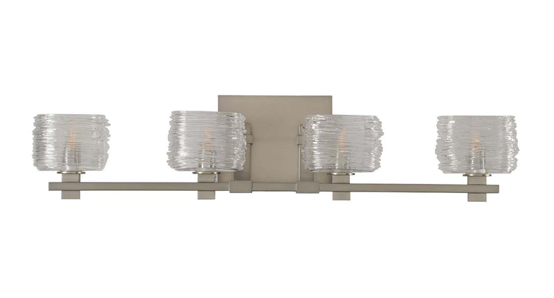 Kalco - 312134SN - LED Bath - Clearwater - Satin Nickel