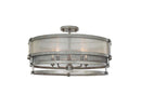 Kalco - 503640BJT - Five Light Semi Flush Mount - Delano - Bronze Jewel Tone