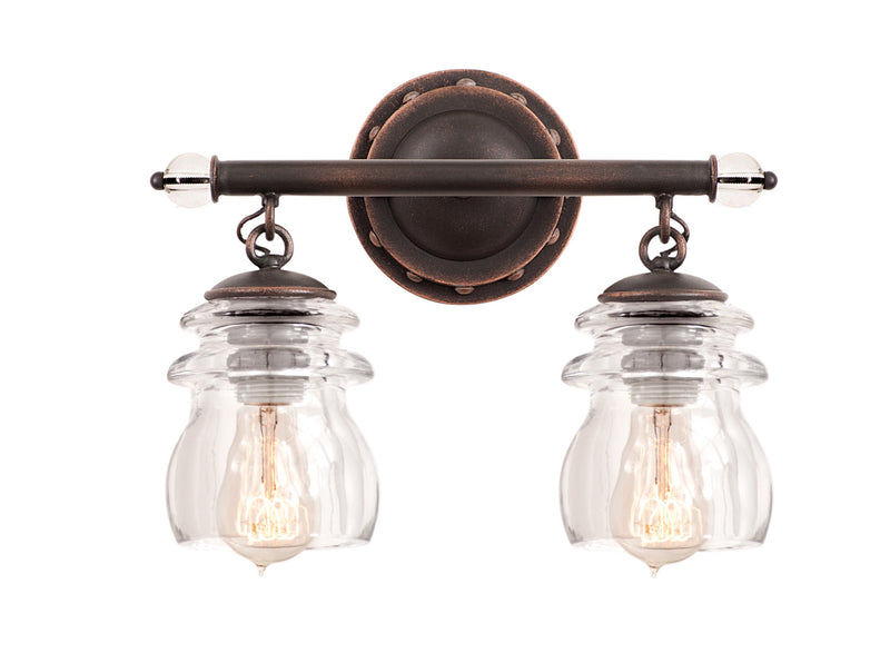 Kalco - 6312AC - Two Light Bath - Brierfield - Antique Copper