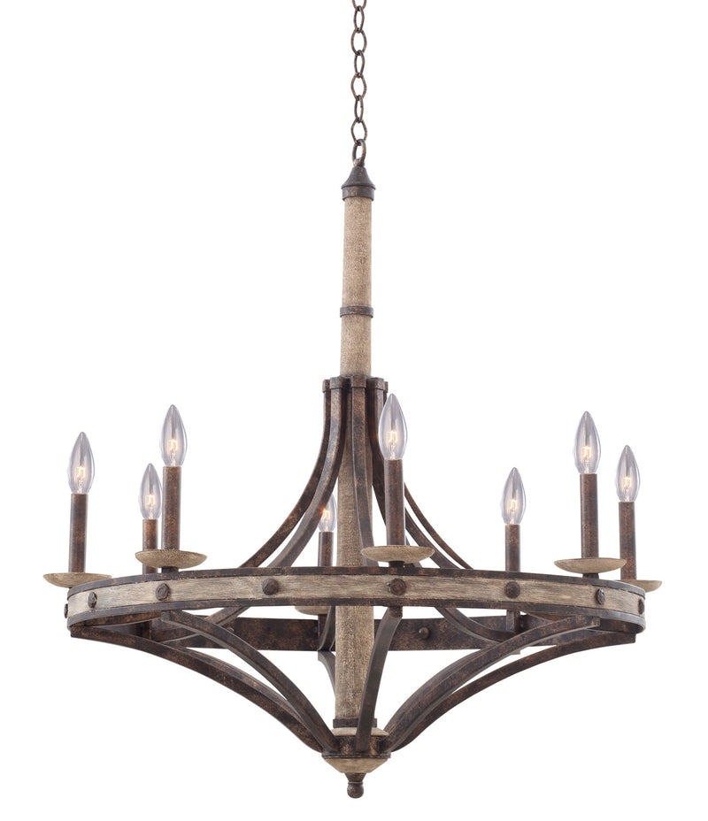 Kalco - 7049FG - Eight Light Chandelier - Coronado - Florence Gold