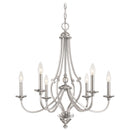 Minka-Lavery - 3336-84 - Six Light Chandelier - Savannah Row - Brushed Nickel