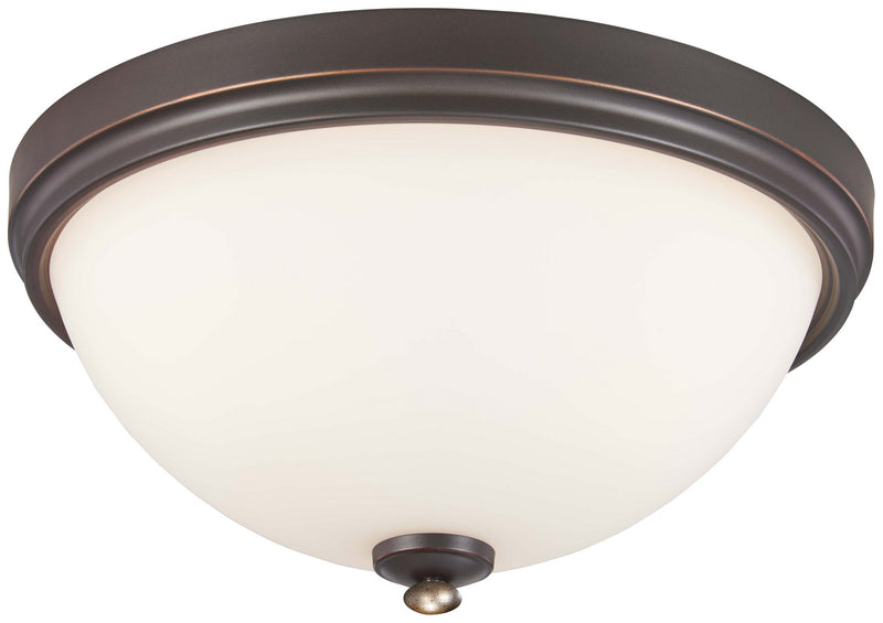 Minka-Lavery - 3288-589 - Three Light Flush Mount - Shadowglen - Lathan Bronze With Gold Highli