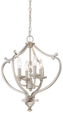 Minka-Lavery - 3332-84 - Four Light Semi Flush Mount(Convertible) - Savannah Row - Brushed Nickel