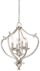 Minka-Lavery - 3332-84 - Four Light Semi Flush Mount(Convertible) - Savannah Row - Brushed Nickel
