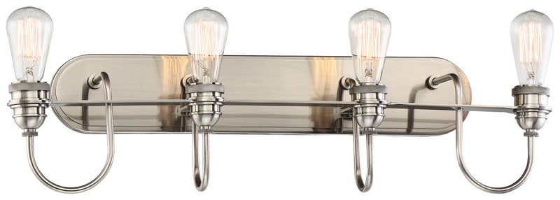 Minka-Lavery - 3454-84B - Four Light Bath - Uptown Edison - Plated Pewter