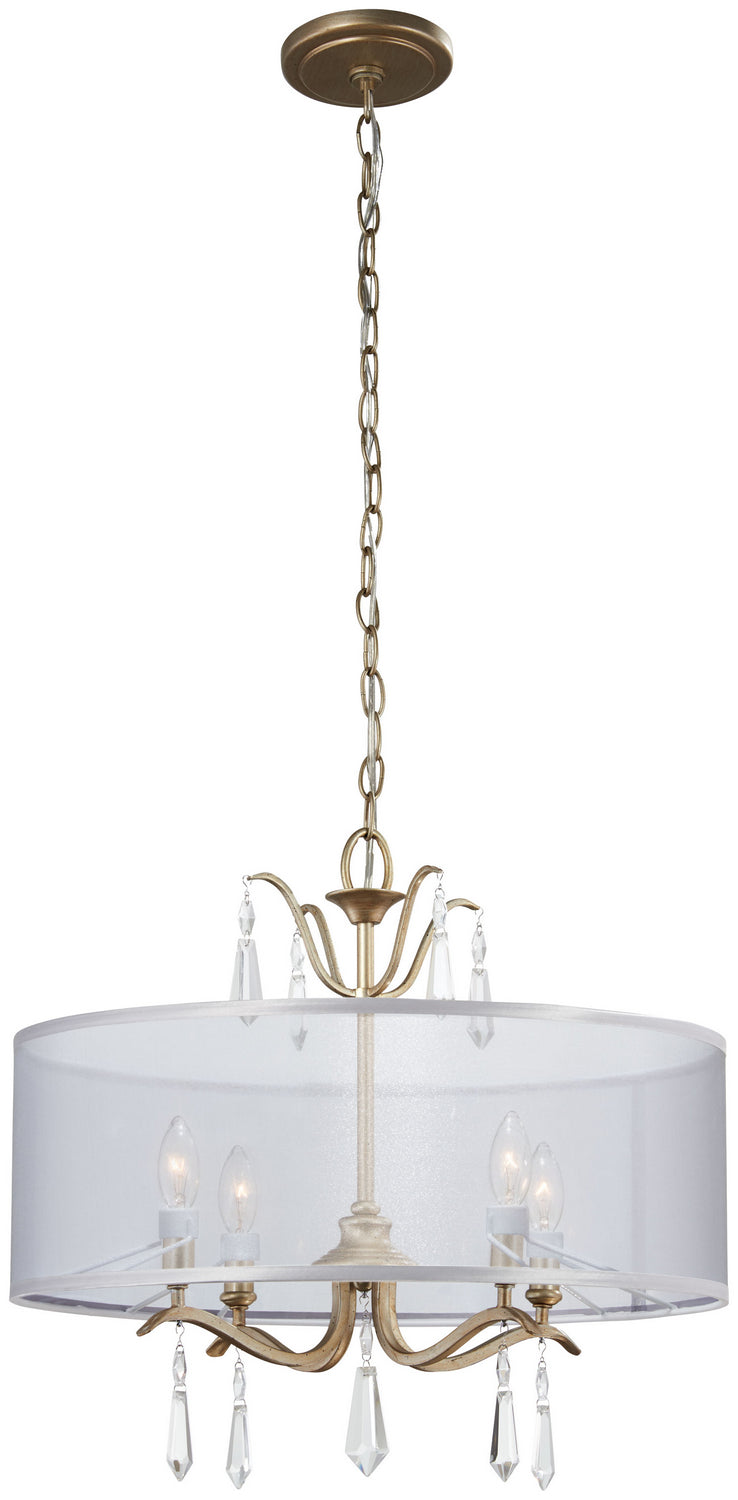 Minka-Lavery - 4443-582 - Four Light Semi Flush Mount - Laurel Estate - Brio Gold