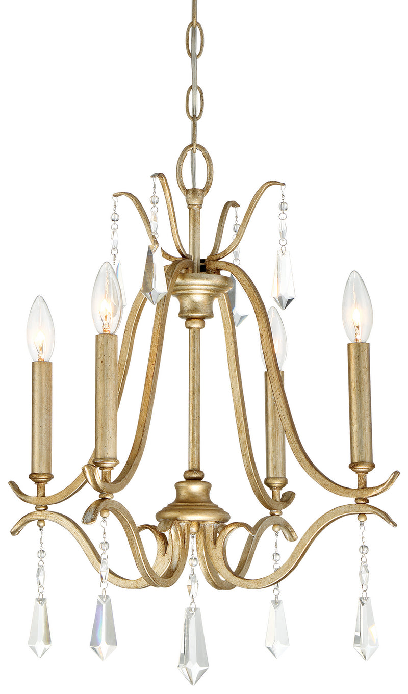 Four Light Chandelier<br /><span style="color:#4AB0CE;">Entrega: 4-10 dias en USA</span><br /><span style="color:#4AB0CE;font-size:60%;">PREGUNTE POR ENTREGA EN PANAMA</span><br />Collection: Laurel Estate<br />Finish: Brio Gold