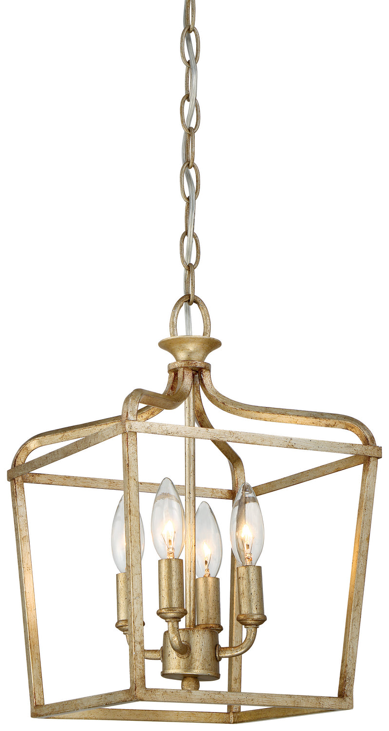 Four Light Pendant<br /><span style="color:#4AB0CE;">Entrega: 4-10 dias en USA</span><br /><span style="color:#4AB0CE;font-size:60%;">PREGUNTE POR ENTREGA EN PANAMA</span><br />Collection: Laurel Estate<br />Finish: Brio Gold