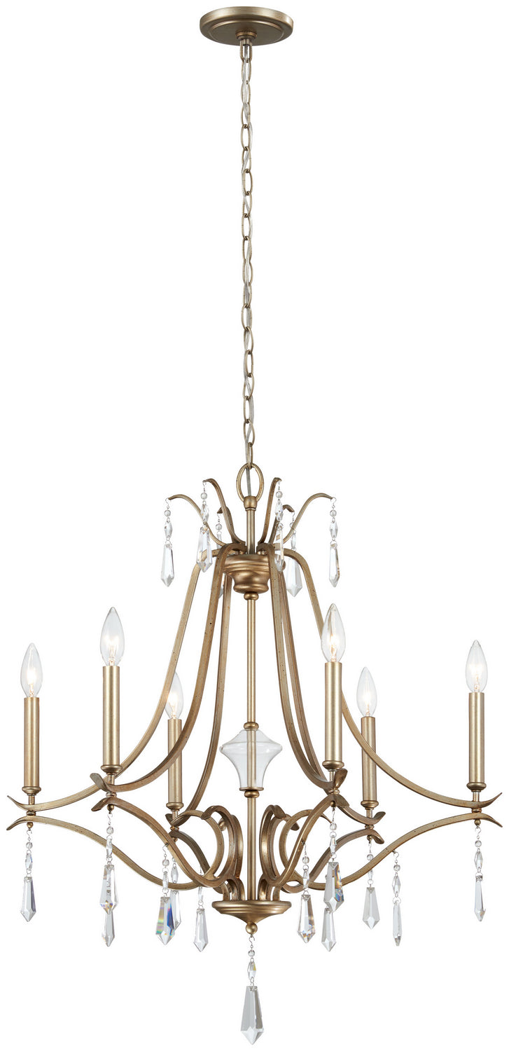 Minka-Lavery - 4446-582 - Six Light Chandelier - Laurel Estate - Brio Gold