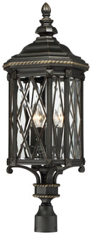 Minka-Lavery - 9326-585 - Four Light Post Mount - Bexley Manor - Black w/Gold Highlights