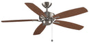 52"Ceiling Fan<br /><span style="color:#4AB0CE;">Entrega: 4-10 dias en USA</span><br /><span style="color:#4AB0CE;font-size:60%;">PREGUNTE POR ENTREGA EN PANAMA</span><br />Collection: Aire Deluxe<br />Finish: Brushed Nickel