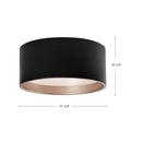 Kuzco Lighting - FM11418-BK - LED Flush Mount - Mousinni - Black