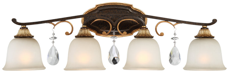 Metropolitan - N1464-652 - Four Light Bath - Chateau Nobles - Raven Bronze W/Sunburst Gold H