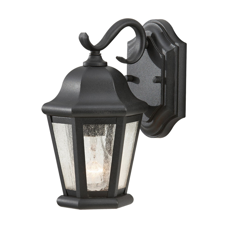 Generation Lighting - OL5900BK - One Light Outdoor Wall Lantern - Martinsville - Black
