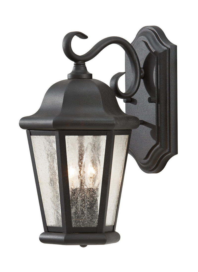 Generation Lighting - OL5901BK - Two Light Outdoor Wall Lantern - Martinsville - Black