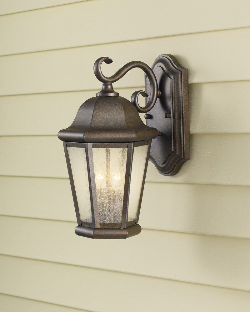 Generation Lighting - OL5901CB - Two Light Outdoor Wall Lantern - Martinsville - Corinthian Bronze