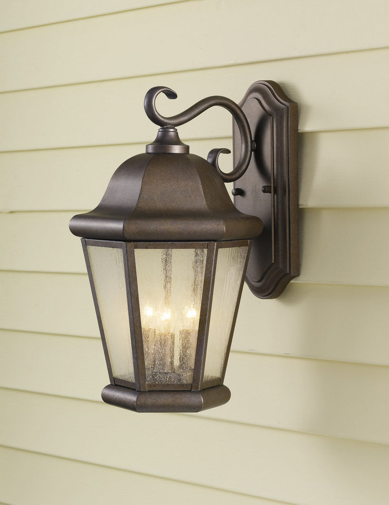 Generation Lighting - OL5902CB - Three Light Outdoor Wall Lantern - Martinsville - Corinthian Bronze