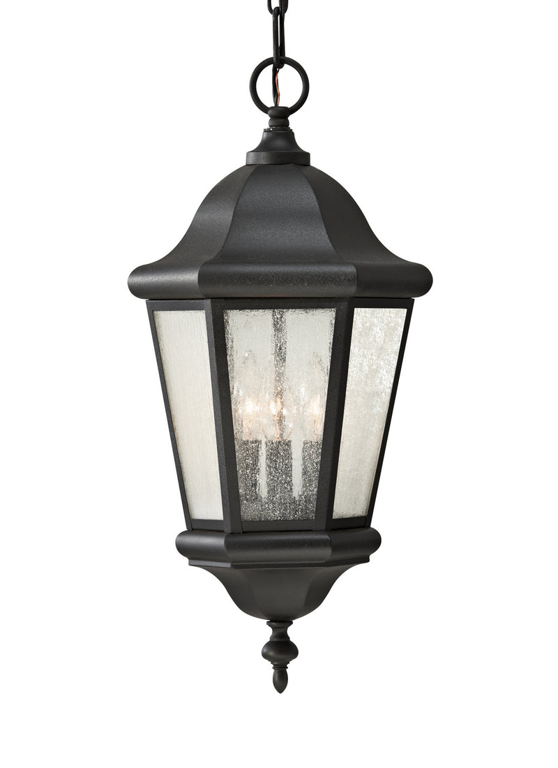 Three Light Outdoor Pendant<br /><span style="color:#4AB0CE;">Entrega: 4-10 dias en USA</span><br /><span style="color:#4AB0CE;font-size:60%;">PREGUNTE POR ENTREGA EN PANAMA</span><br />Collection: Martinsville<br />Finish: Black