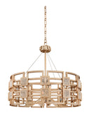 Kalco - 500651MG - Six Light Pendant - Metropolis - Modern Gold