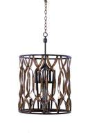 Kalco - 501852MC - Eight Light Foyer Pendant - Soho - Milk Chocolate