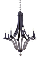 Kalco - 502571SZ - Eight Light Chandelier - Lansing - Satin Bronze