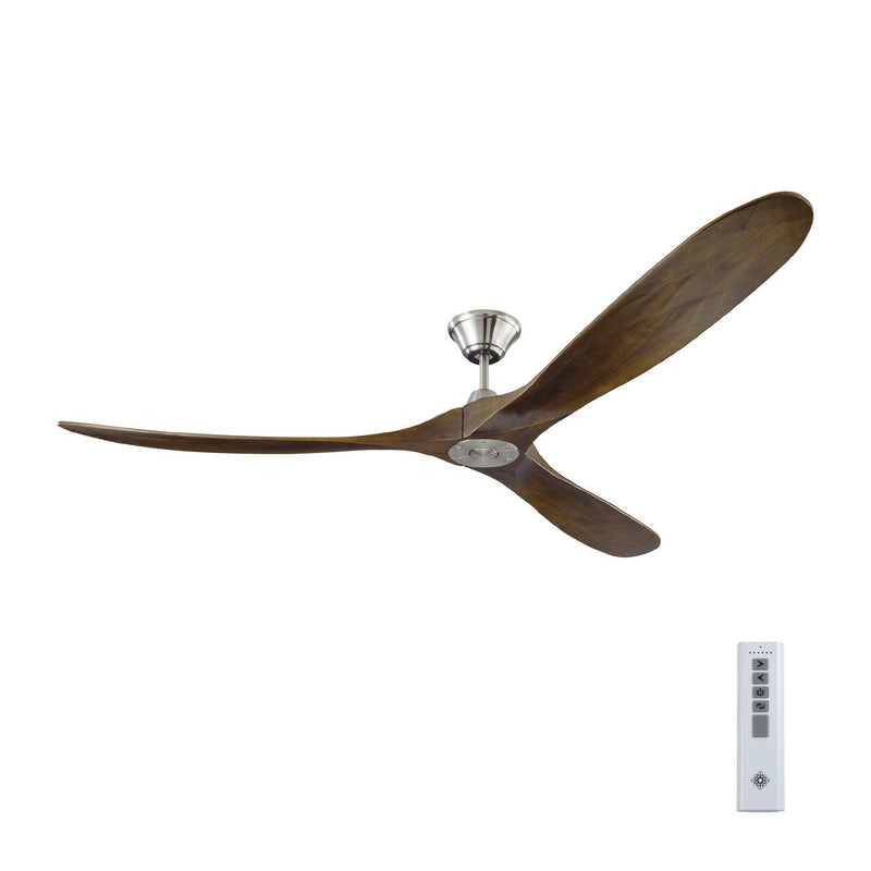 Visual Comfort Fan - 3MAVR70BS - 70"Ceiling Fan - Maverick - Brushed Steel