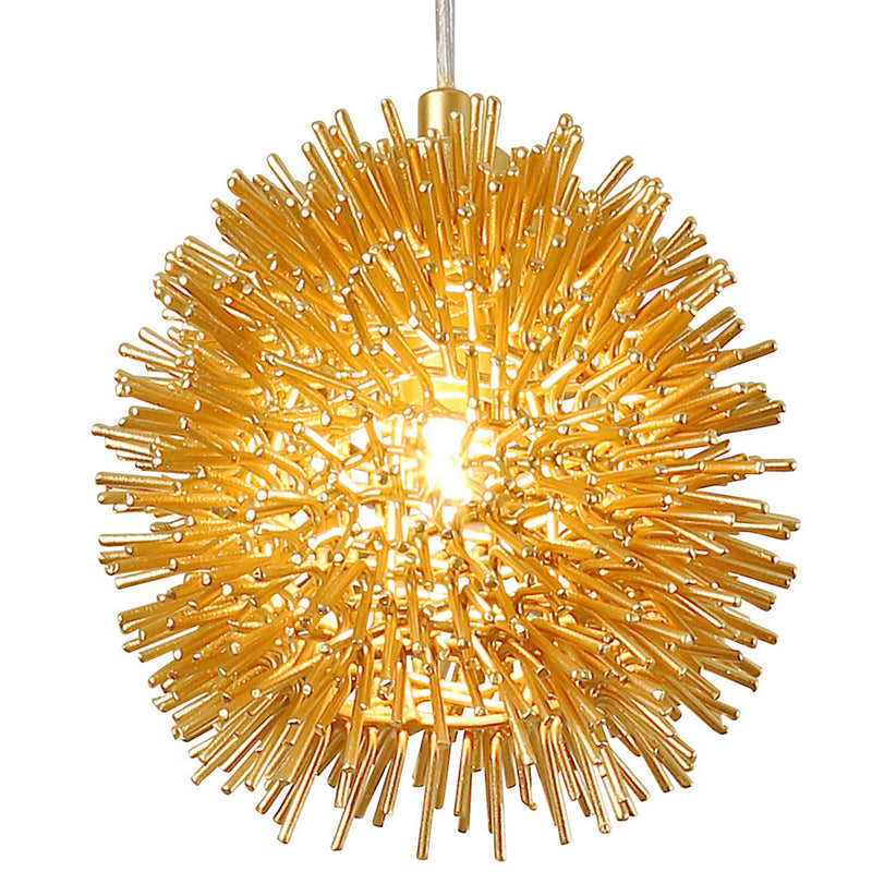 One Light Mini Pendant<br /><span style="color:#4AB0CE;">Entrega: 4-10 dias en USA</span><br /><span style="color:#4AB0CE;font-size:60%;">PREGUNTE POR ENTREGA EN PANAMA</span><br />Collection: Urchin<br />Finish: Gold