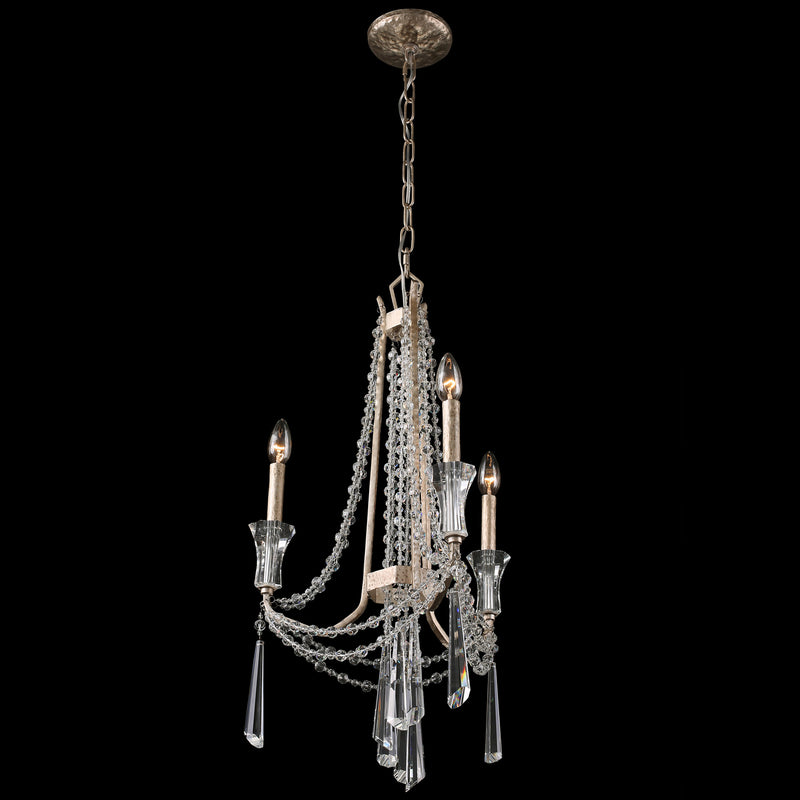 Three Light Chandelier<br /><span style="color:#4AB0CE;">Entrega: 16-17 semanas en USA</span><br /><span style="color:#4AB0CE;font-size:60%;">PREGUNTE POR ENTREGA EN PANAMA</span><br />Collection: Barcelona<br />Finish: Transcend Silver