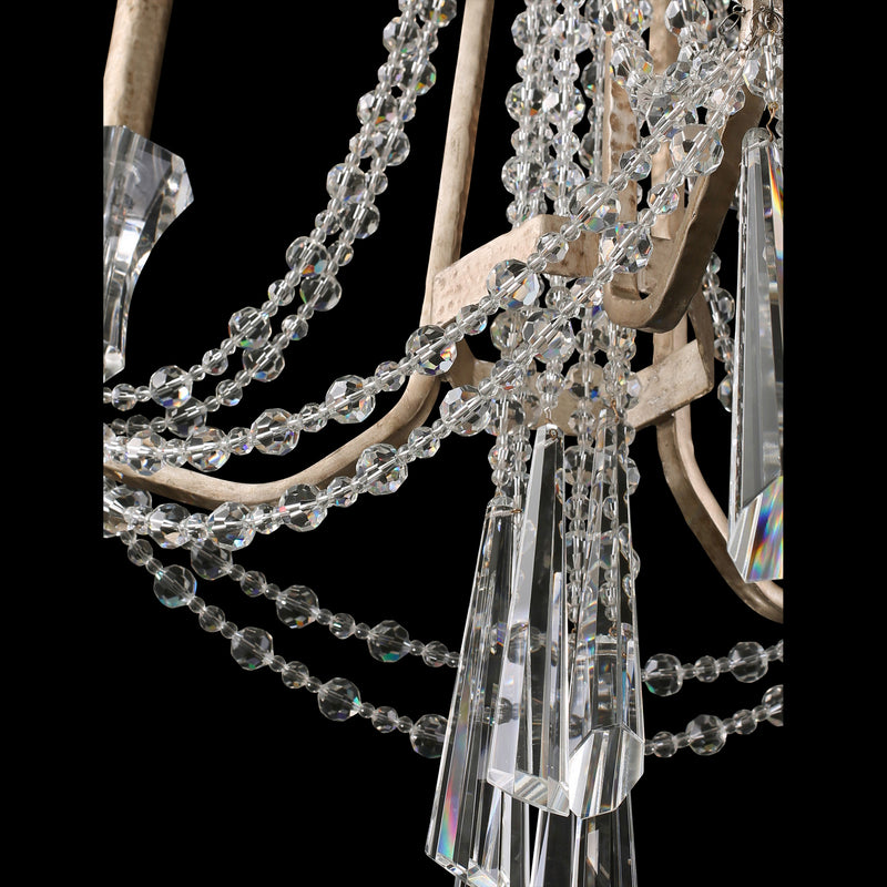 Three Light Chandelier<br /><span style="color:#4AB0CE;">Entrega: 4-10 dias en USA</span><br /><span style="color:#4AB0CE;font-size:60%;">PREGUNTE POR ENTREGA EN PANAMA</span><br />Collection: Barcelona<br />Finish: Transcend Silver