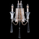 Two Light Wall Sconce<br /><span style="color:#4AB0CE;">Entrega: 4-10 dias en USA</span><br /><span style="color:#4AB0CE;font-size:60%;">PREGUNTE POR ENTREGA EN PANAMA</span><br />Collection: Barcelona<br />Finish: Transcend Silver