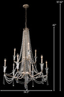 Nine Light Chandelier<br /><span style="color:#4AB0CE;">Entrega: 4-10 dias en USA</span><br /><span style="color:#4AB0CE;font-size:60%;">PREGUNTE POR ENTREGA EN PANAMA</span><br />Collection: Barcelona<br />Finish: Transcend Silver
