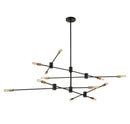 Savoy House - 1-7001-12-77 - 12 Light Chandelier - Lyrique - Bronze with Brass Accents