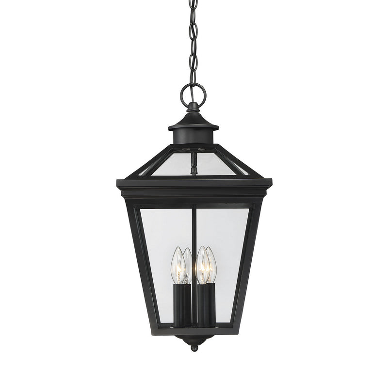 Four Light Outdoor Hanging Lantern<br /><span style="color:#4AB0CE;">Entrega: 4-10 dias en USA</span><br /><span style="color:#4AB0CE;font-size:60%;">PREGUNTE POR ENTREGA EN PANAMA</span><br />Collection: Ellijay<br />Finish: Black