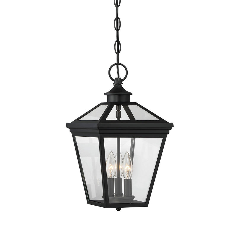 Three Light Hanging Lantern<br /><span style="color:#4AB0CE;">Entrega: 4-10 dias en USA</span><br /><span style="color:#4AB0CE;font-size:60%;">PREGUNTE POR ENTREGA EN PANAMA</span><br />Collection: Ellijay<br />Finish: Black