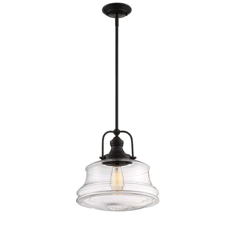 One Light Pendant<br /><span style="color:#4AB0CE;">Entrega: 4-10 dias en USA</span><br /><span style="color:#4AB0CE;font-size:60%;">PREGUNTE POR ENTREGA EN PANAMA</span><br />Collection: Garvey<br />Finish: English Bronze