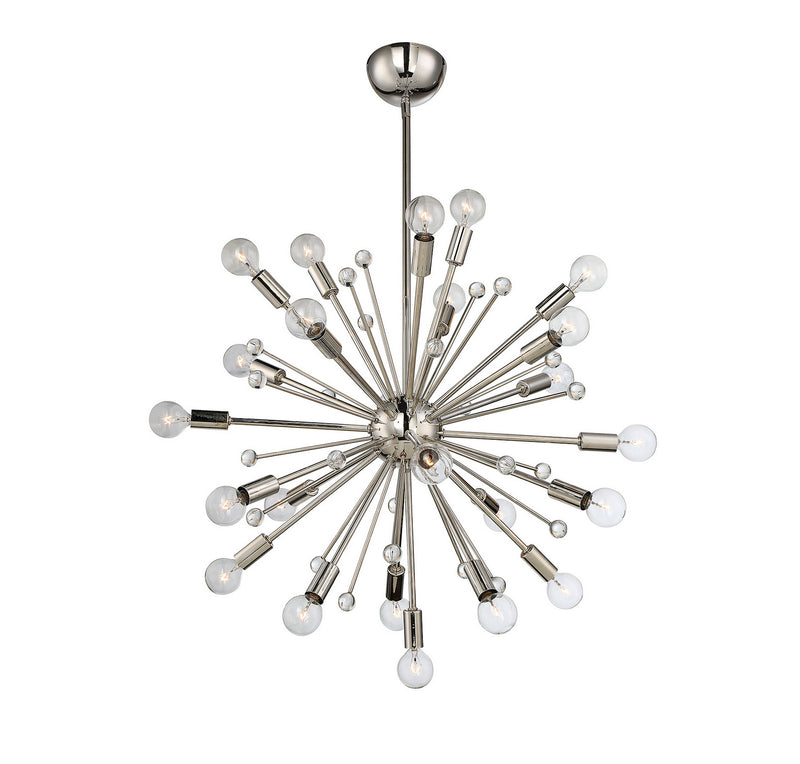 24 Light Chandelier<br /><span style="color:#4AB0CE;">Entrega: 4-10 dias en USA</span><br /><span style="color:#4AB0CE;font-size:60%;">PREGUNTE POR ENTREGA EN PANAMA</span><br />Collection: Galea<br />Finish: Polished Nickel