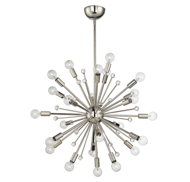 24 Light Chandelier<br /><span style="color:#4AB0CE;">Entrega: 4-10 dias en USA</span><br /><span style="color:#4AB0CE;font-size:60%;">PREGUNTE POR ENTREGA EN PANAMA</span><br />Collection: Galea<br />Finish: Polished Nickel