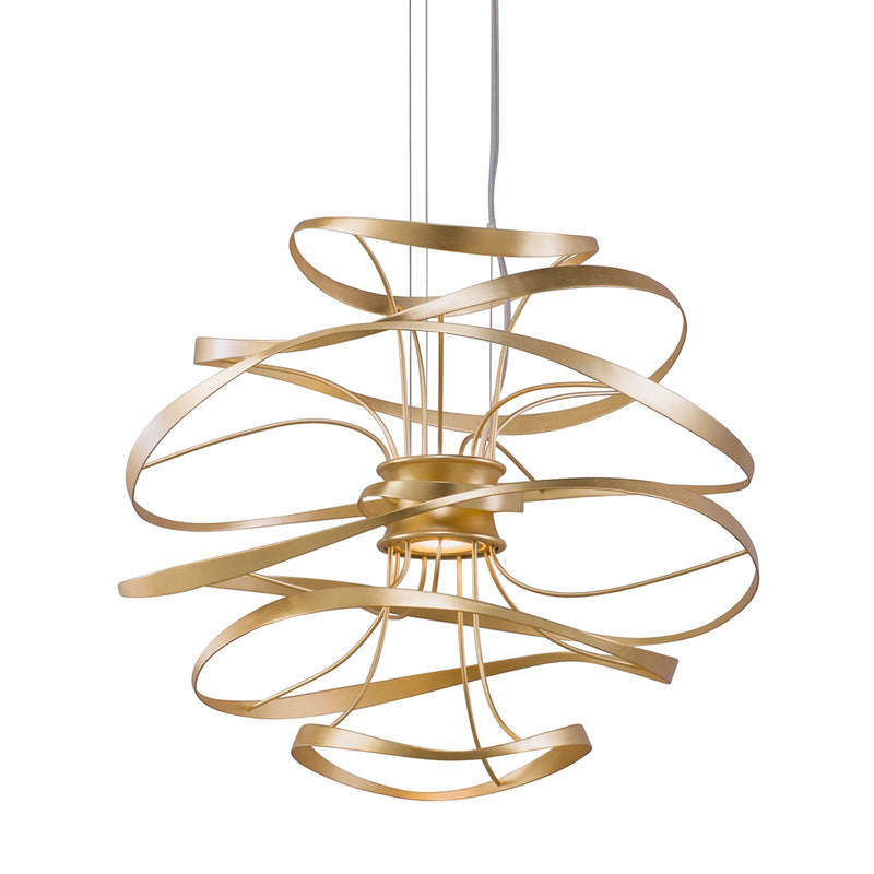 Corbett Lighting - 216-41-GL/SS - LED Chandelier - Calligraphy - Gold Leaf W Polished Stainless