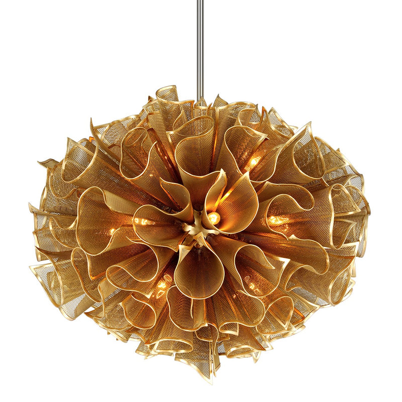 Corbett Lighting - 218-416-GL - 16 Light Chandelier - Pulse - Gold Leaf