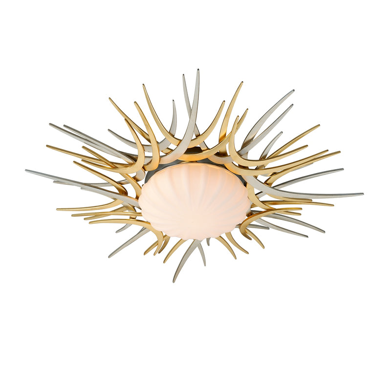 Corbett Lighting - 224-31 - LED Flush Mount - Helios - Gold And Silver Leaf