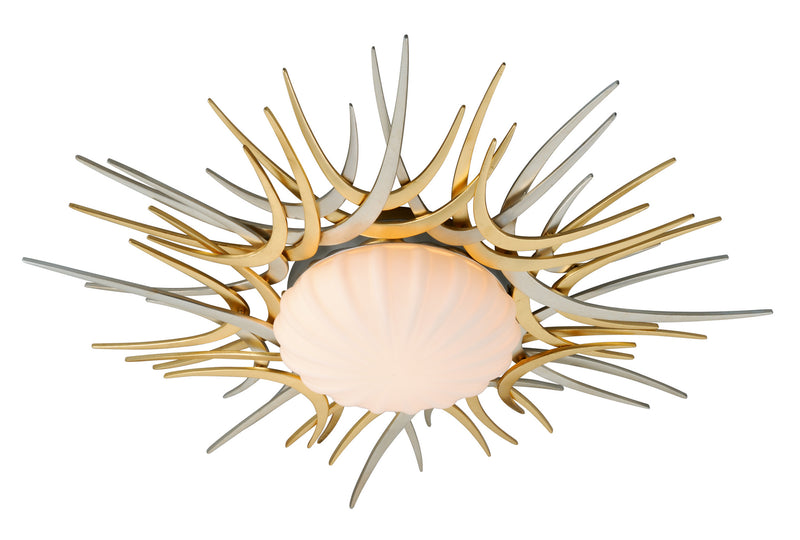 Corbett Lighting - 224-31 - LED Flush Mount - Helios - Gold And Silver Leaf