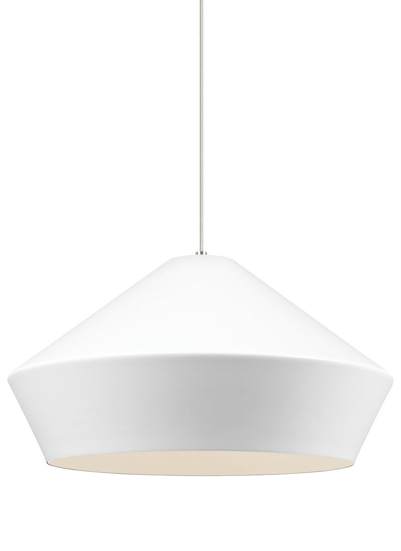 Visual Comfort Modern - 700TDBMLGPWS - One Light Pendant - Brummel - Satin Nickel