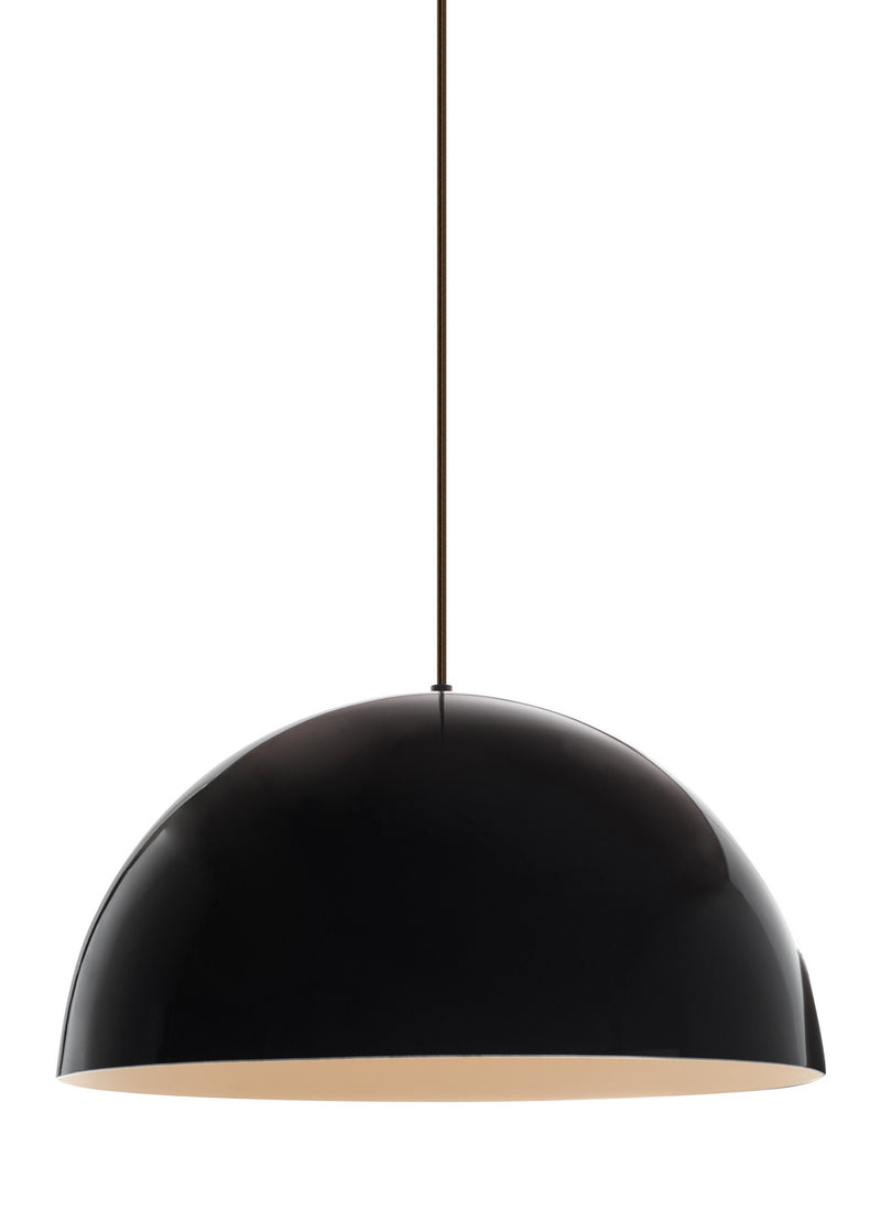 Visual Comfort Modern - 700TDPSP24BWB - One Light Pendant - Powell Street - Black