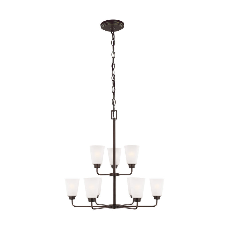 Nine Light Chandelier<br /><span style="color:#4AB0CE;">Entrega: 4-10 dias en USA</span><br /><span style="color:#4AB0CE;font-size:60%;">PREGUNTE POR ENTREGA EN PANAMA</span><br />Collection: Kerrville<br />Finish: Bronze