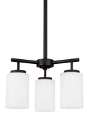 Generation Lighting - 31160EN3-112 - Three Light Chandelier - Oslo - Midnight Black