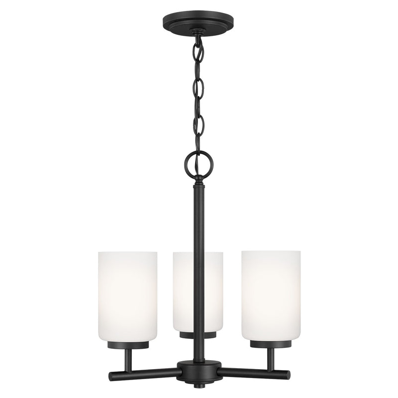 Three Light Chandelier<br /><span style="color:#4AB0CE;">Entrega: 4-10 dias en USA</span><br /><span style="color:#4AB0CE;font-size:60%;">PREGUNTE POR ENTREGA EN PANAMA</span><br />Collection: Oslo<br />Finish: Midnight Black