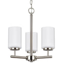 Generation Lighting - 31160EN3-962 - Three Light Chandelier - Oslo - Brushed Nickel