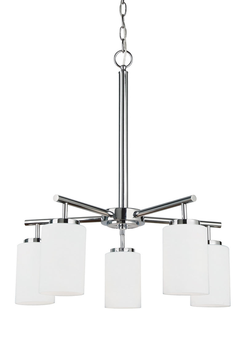 Generation Lighting - 31161EN3-05 - Five Light Chandelier - Oslo - Chrome