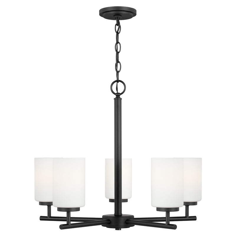 Five Light Chandelier<br /><span style="color:#4AB0CE;">Entrega: 4-10 dias en USA</span><br /><span style="color:#4AB0CE;font-size:60%;">PREGUNTE POR ENTREGA EN PANAMA</span><br />Collection: Oslo<br />Finish: Midnight Black